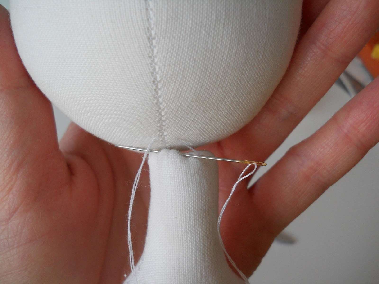 Кукла с пришивной головой